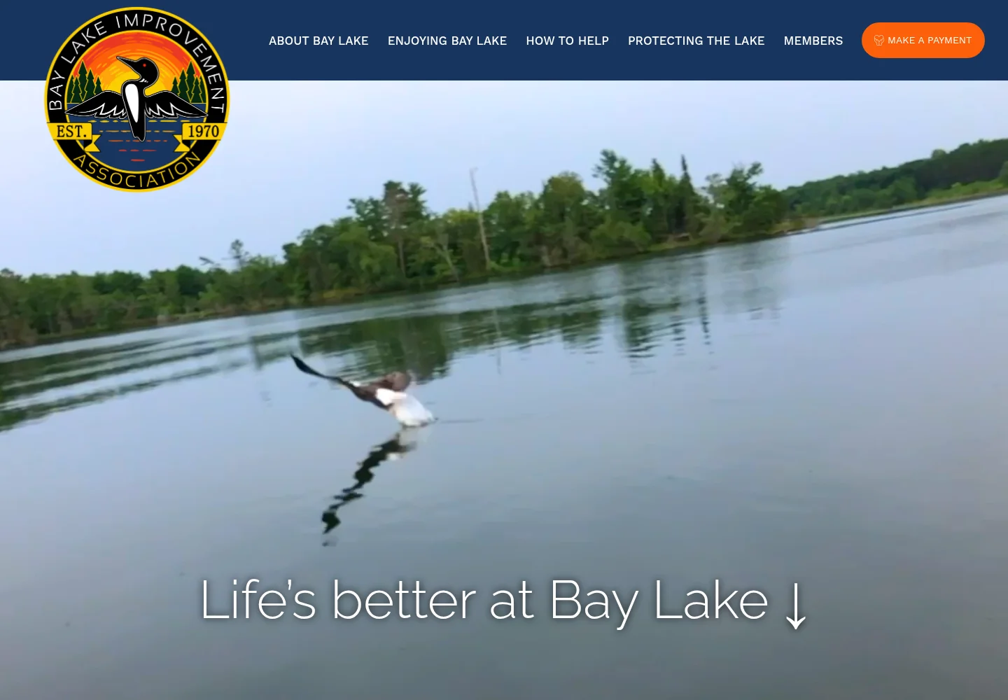 Homepage of Bay Lake Improvement Association